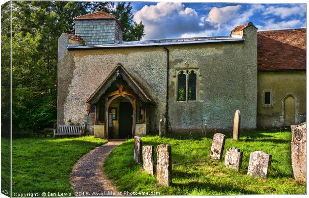 Tranquil Beauty of Ibstone Church Canvas Print by Ian Lewis