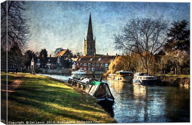 Abingdon on Thames Canvas Print by Ian Lewis