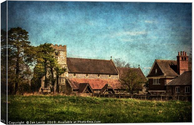 The Church at Streatley on Thames Canvas Print by Ian Lewis
