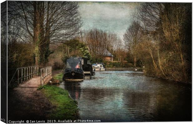 A Walk By The Kennet Canvas Print by Ian Lewis