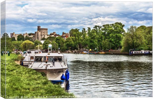 Over The Thames To Windsor Canvas Print by Ian Lewis