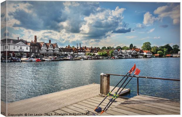 Prepared For Rowing At Henley Canvas Print by Ian Lewis