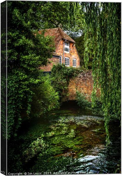House By The River Canvas Print by Ian Lewis