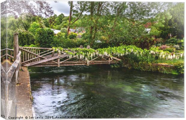 A Bridge Over The Itchen Canvas Print by Ian Lewis