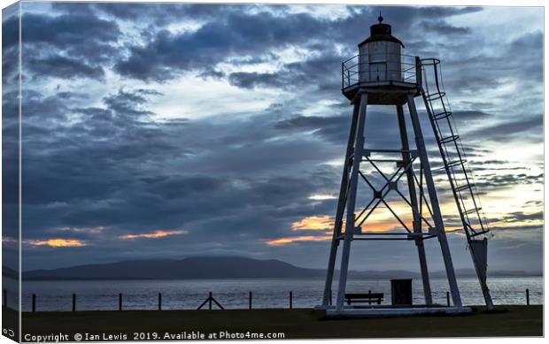 Evening Skies At Silloth Canvas Print by Ian Lewis