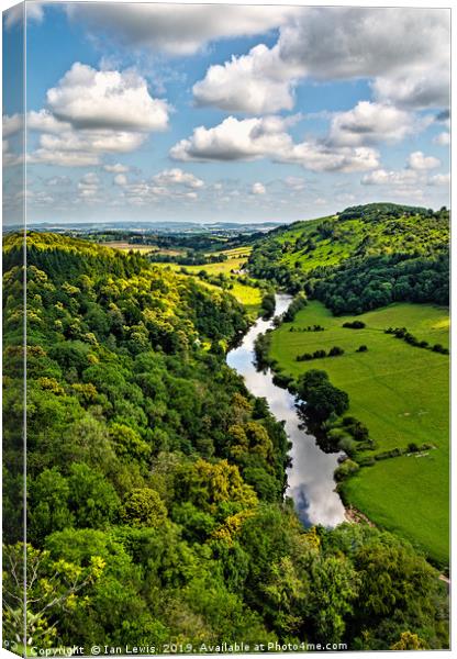 The Wye Valley Canvas Print by Ian Lewis