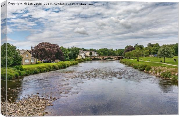 River Derwent Flowing Through Cockermouth Canvas Print by Ian Lewis