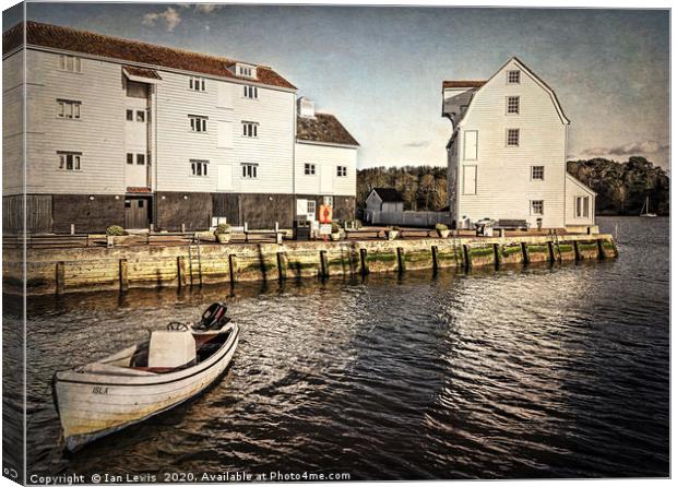Woodbridge Tide Mill And Quayside Canvas Print by Ian Lewis