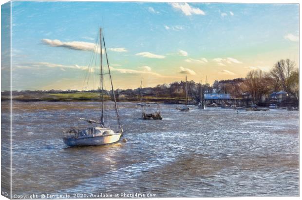 Late Afternoon On The Deben Canvas Print by Ian Lewis