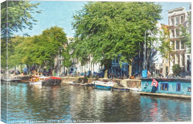 Impression of Amsterdam Canvas Print by Ian Lewis