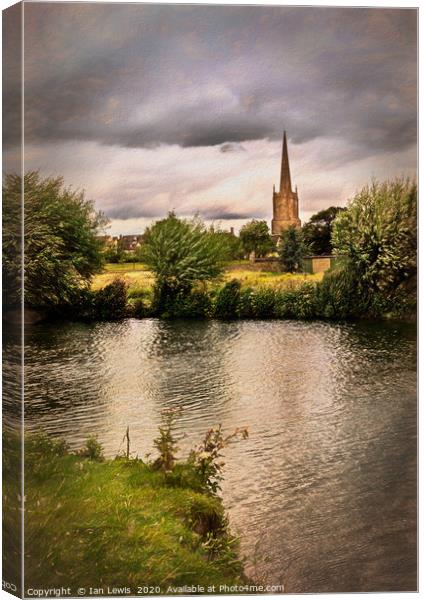 The Infant Thames At Lechlade Canvas Print by Ian Lewis