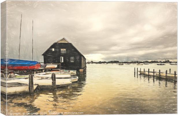The Harbour At Bosham Canvas Print by Ian Lewis