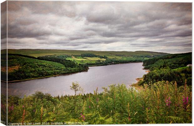 A View Over Pontsticill Reservoir Canvas Print by Ian Lewis