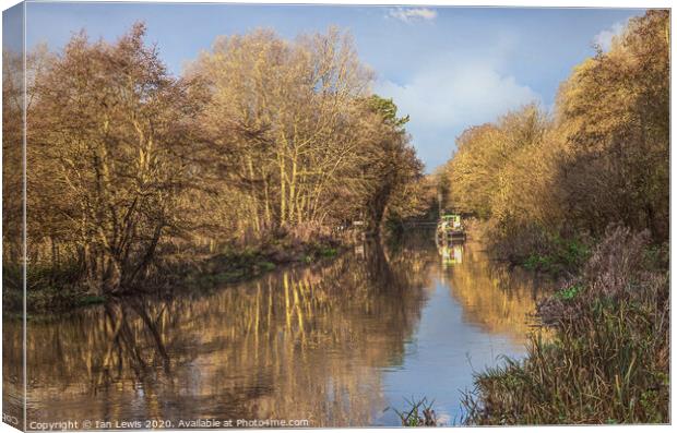 The Kennet and Avon in November Canvas Print by Ian Lewis