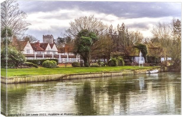 Sonning-on-Thames Canvas Print by Ian Lewis
