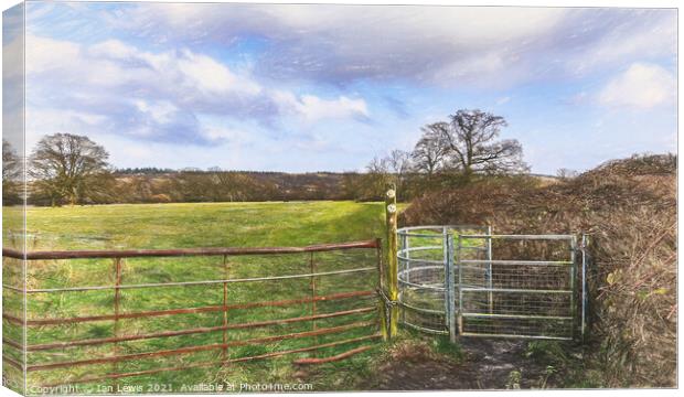 Gateway To The Meadow Canvas Print by Ian Lewis