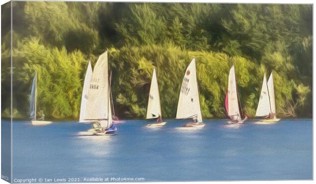 Regatta Canvas Print by Ian Lewis