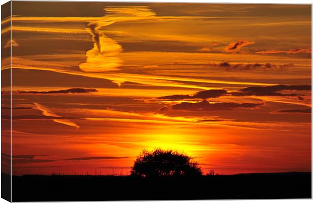Cley Sunset Canvas Print by Paul Betts