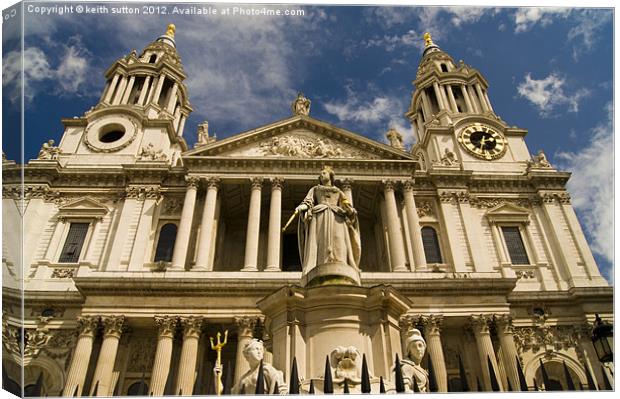 st pauls cathederal Canvas Print by keith sutton