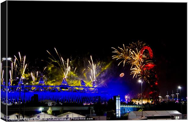 paralympic closing ceremony Canvas Print by keith sutton