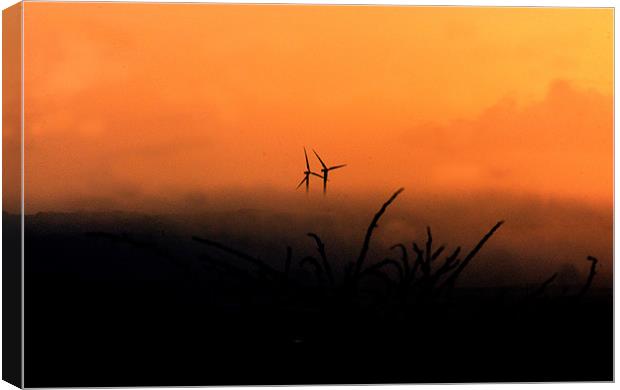 MISTY MORN Canvas Print by keith sutton