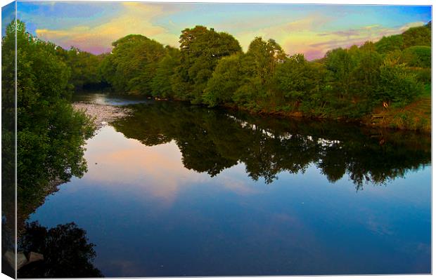  river dart Canvas Print by keith sutton