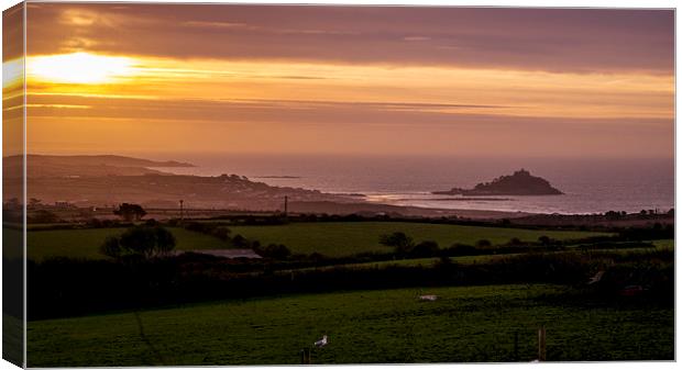  mounts bay sunrise Canvas Print by keith sutton