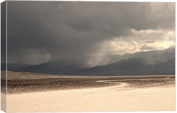 Badwater Basin - Death Valley Canvas Print by Paul Fisher