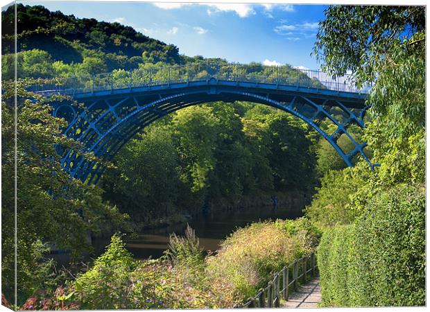 The Ironbridge, Shropshire Canvas Print by Paul Fisher