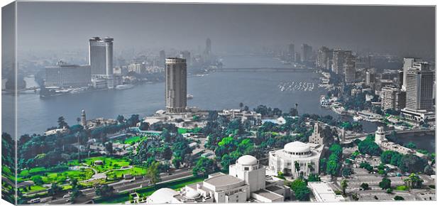Cairo and the Nile Canvas Print by Paul Fisher