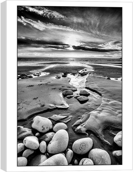 Pebble beach Canvas Print by Andrew Richards