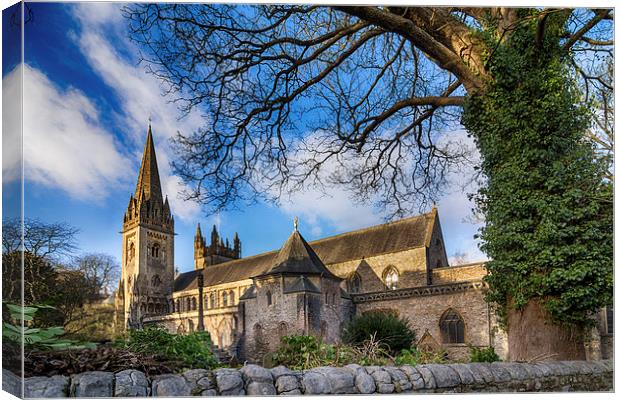  Llandaff Cathedral Canvas Print by Andrew Richards