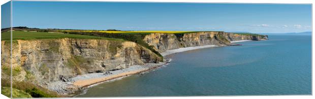 Dunraven Bay Canvas Print by Andrew Richards