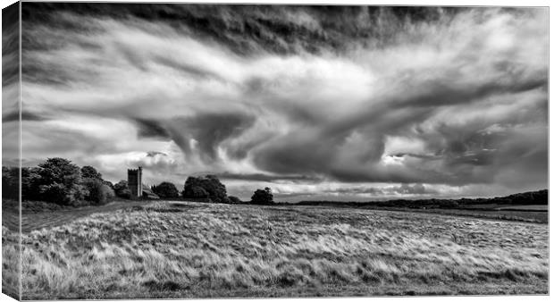 Caerwent storm Canvas Print by Andrew Richards