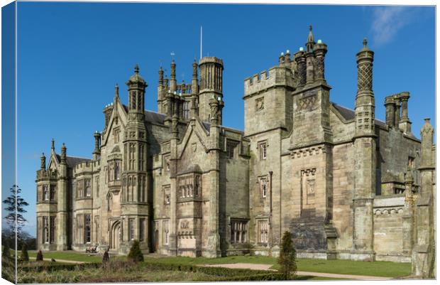 Margam Castle Canvas Print by Andrew Richards