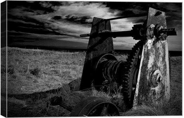 Easthaven Machinery Canvas Print by Lesley Brewster