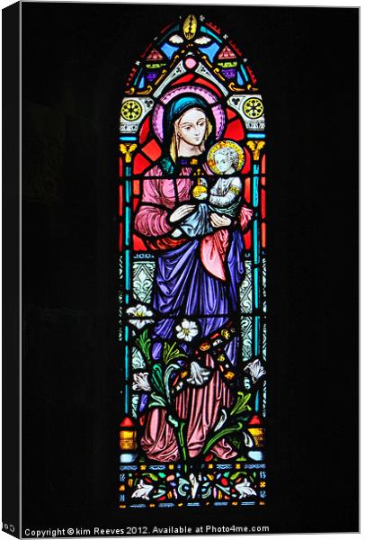 Stained Glass Window Canvas Print by kim Reeves