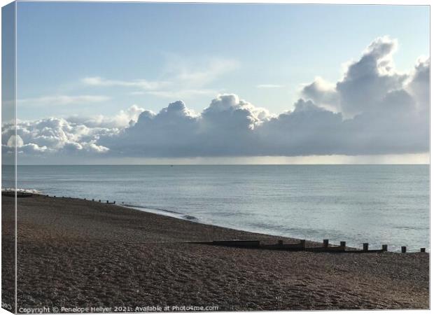 Cloud Bank Canvas Print by Penelope Hellyer