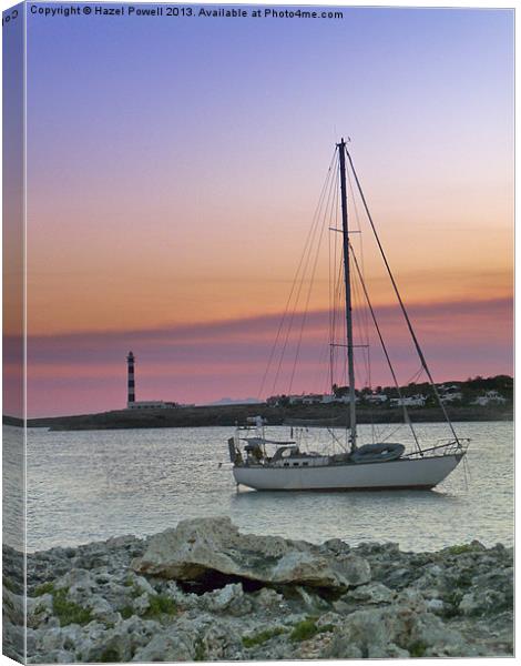 Cape dAtruix, Lighthouse, Menorca, Canvas Print by Hazel Powell