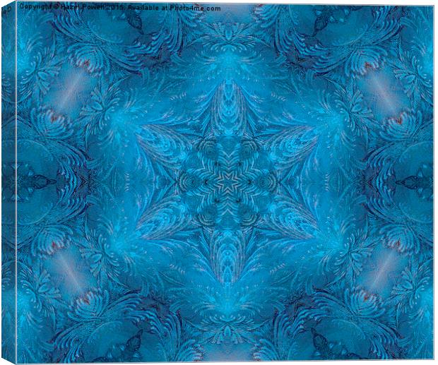  Ice Patterns Canvas Print by Hazel Powell