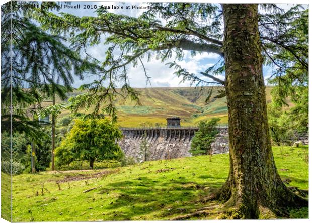 Grwyne Fawr Reservoir Canvas Print by Hazel Powell