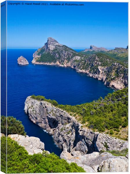 Cap de Formentor, Majorca Canvas Print by Hazel Powell