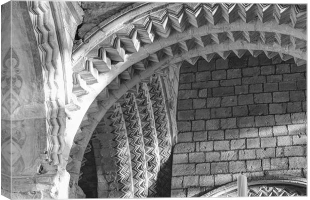 the arches of Durham Cathedral Canvas Print by Jeff Brunton