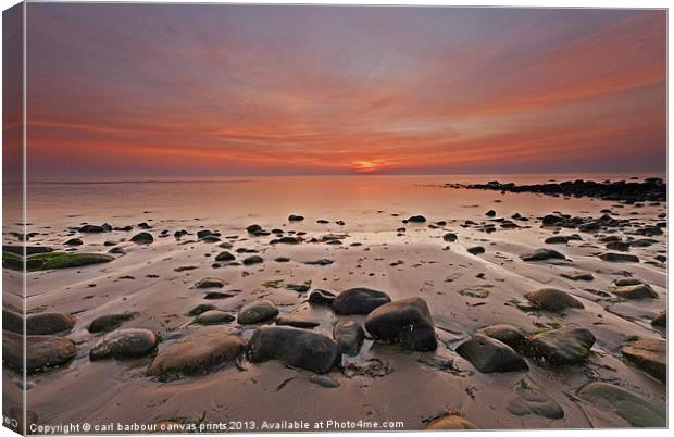 Harlech seascape Canvas Print by carl barbour canvas