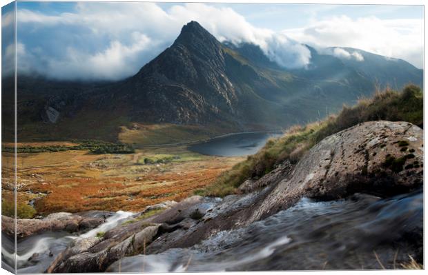 Towards Tryfan Canvas Print by carl barbour canvas