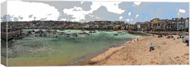 St Ives beach artistic Canvas Print by mark humpage
