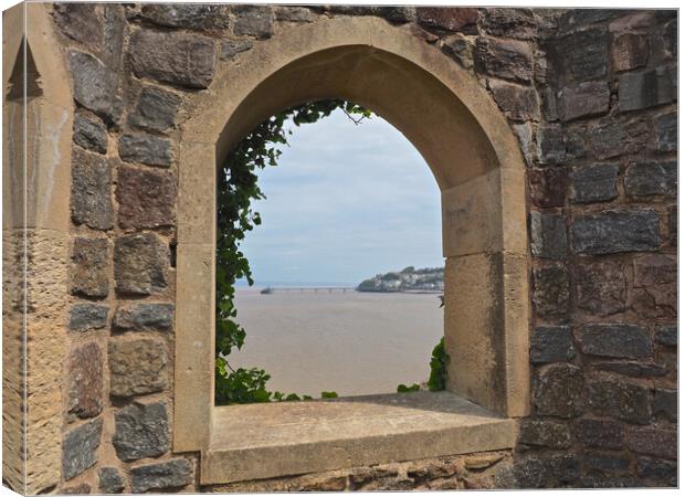 The Lookout historical landmark, Clevedon Canvas Print by mark humpage