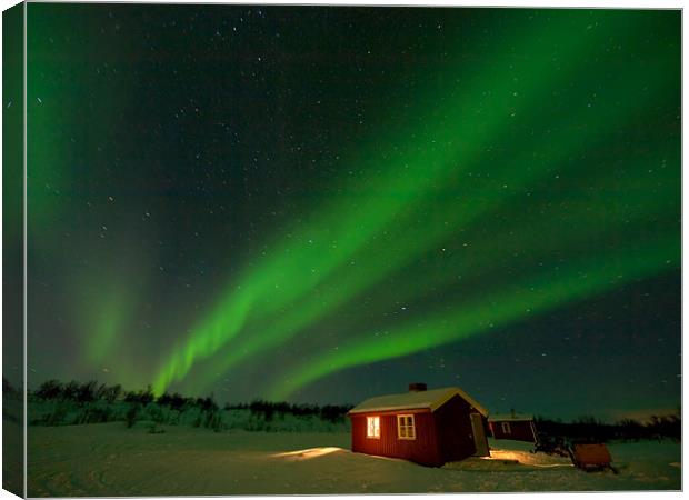 Northern Lights  Aurora Lines Canvas Print by mark humpage
