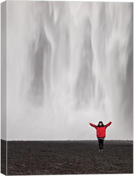 Waterfall Giant Canvas Print by mark humpage
