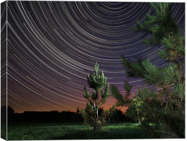 Summer Startrail Canvas Print by mark humpage
